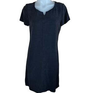 Linen Blend Mathilde J. Rondinaud PARIS Classic Little Black Midi Dress